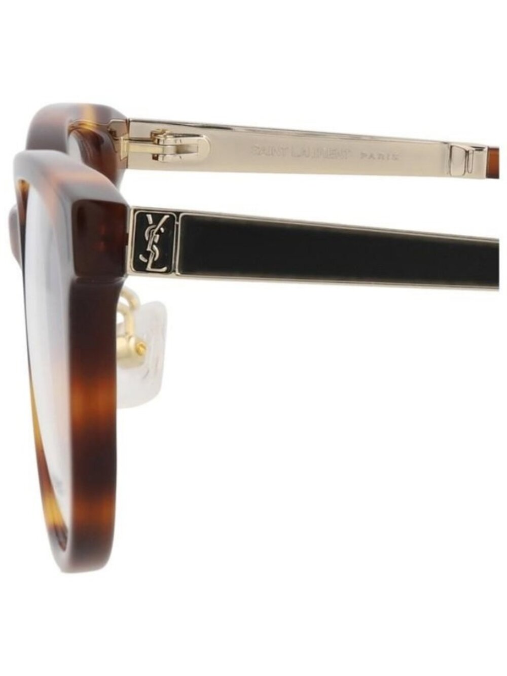 New Saint Laurent Womens Round/Oval Havana Gold Transparent Fashion Designer Eye - Picture 4 of 5